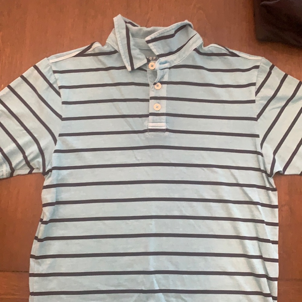 Aeropostale polo tee shirt. Turquoise and blue